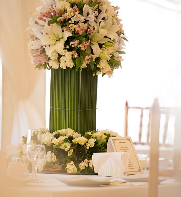 White Posy Bouquet for a Bride