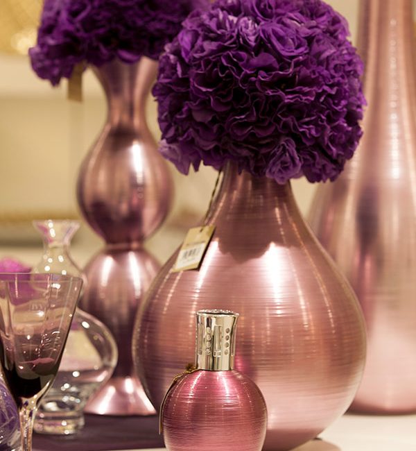 Purple Faux Flower Arrangement