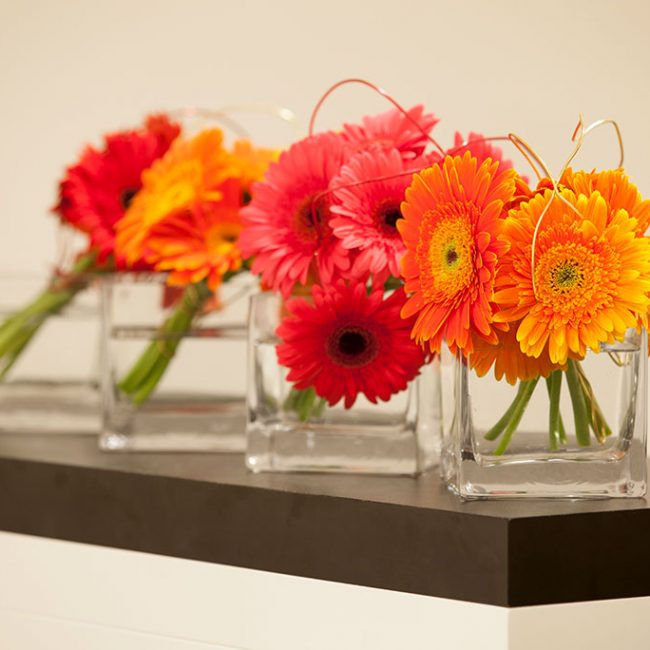 Flower Arrangement Glass Jar