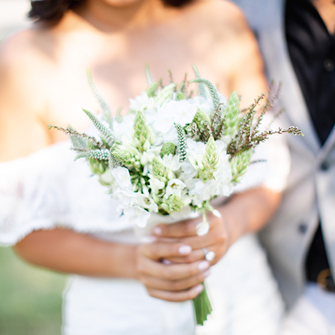 Bridal Bouquet and Boutonniere