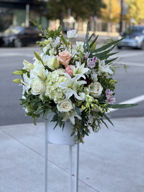 Funeral Arrangement (Vase, Wreath and Stand)
